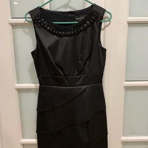 BRAND NEW Black formal dress with jeweled collar
